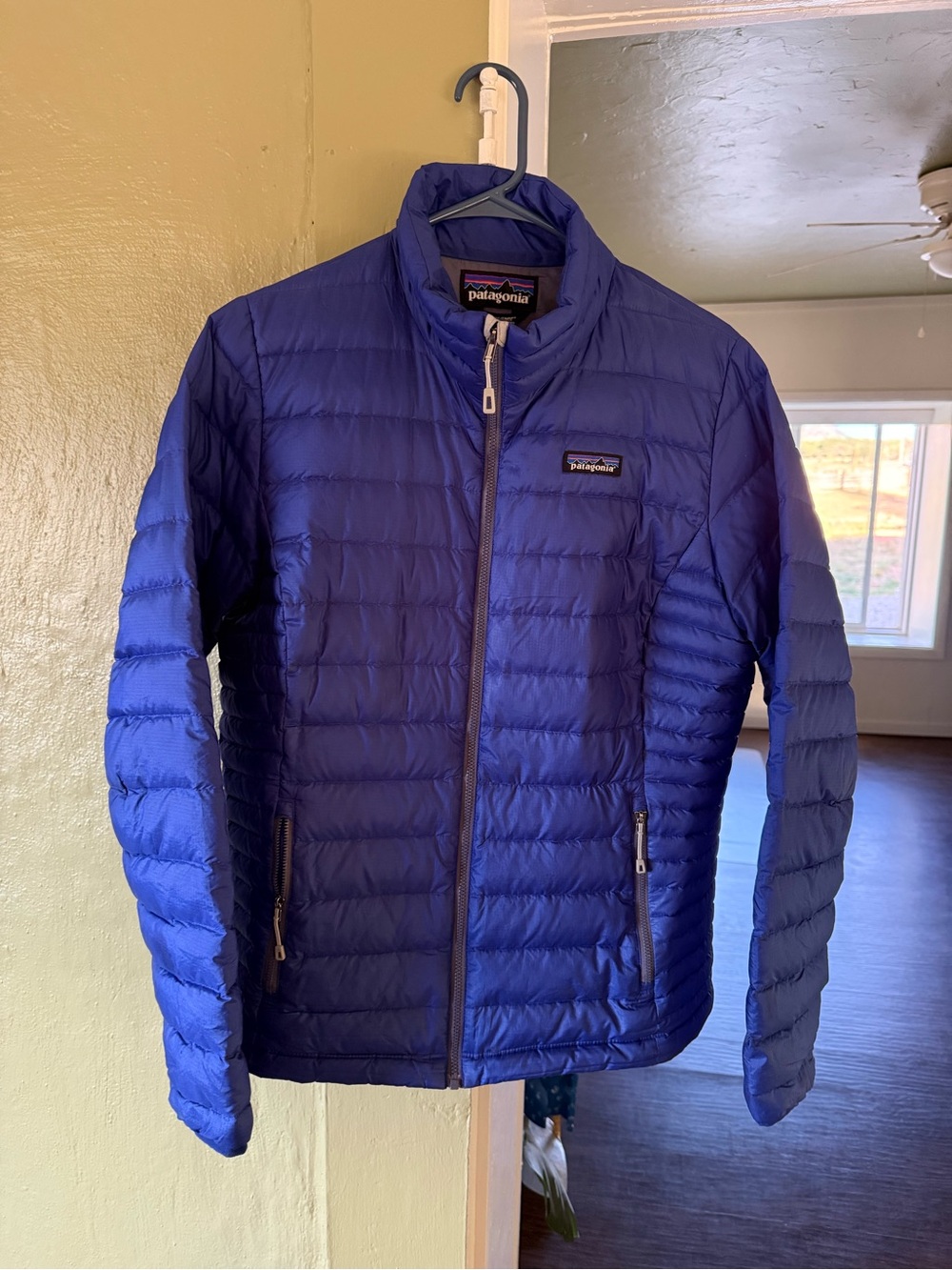 Patagonia Men's Royal Blue Packable Down Puffer Jacket
